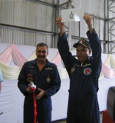 Air Marshal A K Singh releases a brochure