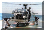 A HAL Chetak [CG815] getting ready to take-off from ship. Image © Indian Coast Guard