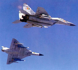Mirage and Fulcrum in close formation