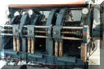 A close-up shot of the diesel engines used in the Pondicherry Class. Image © Indian Navy