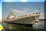 INS Trishul docked at the Gdynia seaport in Poland. Circa July 17 - 20, 2003. Image © Tomasz Grotnik